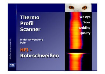 Präsentation TPS Rohrschweißen HFI - HKS Prozesstechnik