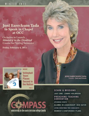 Joni Eareckson Tada - Ozark Christian College