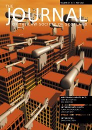 OF THE LAW SOCIETY OF SCOTLAND - The Journal Online