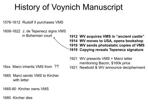 the Voynich Manuscript a mystery - Information Sciences Institute