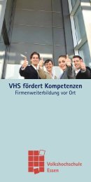 Flyer - Volkshochschule Essen