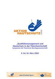 „Qualitätsmanagement und Hautschutz in der Fleischwirtschaft