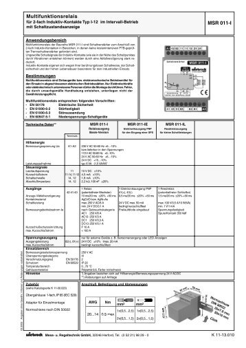 Multifunktionsrelais MSR 011-I - Wiebrock