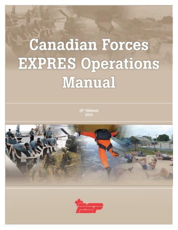 CF ExPres Manual - Canadian Forces Personnel Support Agency