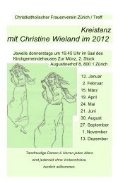Kreistanz mit Christine Wieland im 2012 - christkatholischen ...