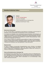 Dr. med. Christoph Mehren - Benedictus Krankenhaus Tutzing