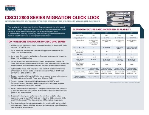 2800 Migration QL external r6.indd - Cisco Systems Schweiz