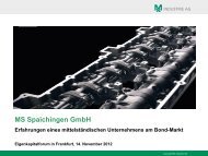 MS Spaichingen GmbH Erfahrungen eines mittelständischen ...