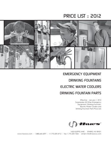 Price List: Emergency Equipment - Clarkson Laboratory and Supply