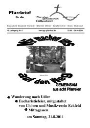 pfarrbrief_2011_07.pdf - Pfarreiengemeinschaft Gillenfeld