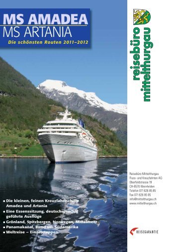 MS AMADEA MS ARTANIA - Baumann Cruises