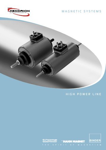 Magnetic SySteMS HigH POWeR Line - Kendrion