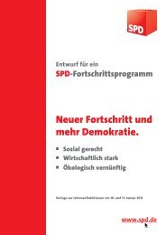 Neuer Fortschritt und mehr Demokratie.