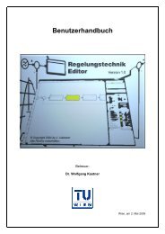 Regelungstechnik Editor - Benutzerhandbuch