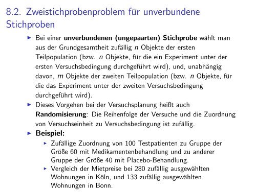 8. Vergleich mehrerer Stichproben