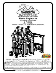 Fiesta Playhouse Hardware List