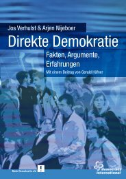 Fakten, Argumente, Erfahrungen - Democracy International