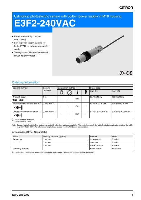 E3F2-240VAC - OMRON