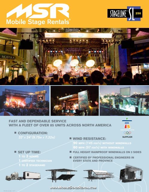 SL250 PDF Brochure - MSR Mobile Stage Rentals