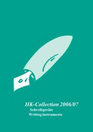 HK-Collection 2006/07 - Hauff Konstanz - Schreibgeräte GmbH
