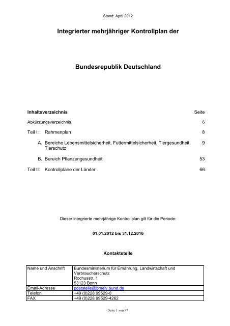 Stand: April 2012 - BVL - Bund.de