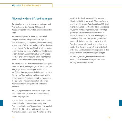 Programmheft 2013 - Kolping-Bildungswerk Diözesanverband Köln ...