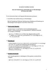 11 NKAG iVm § 156 (2) der Abgabenordnung (AO) - Gemeinde Hatten