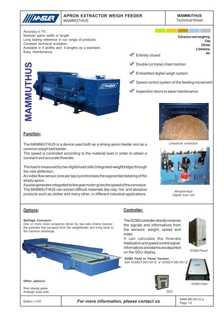 Mammuthus Hasler International S A