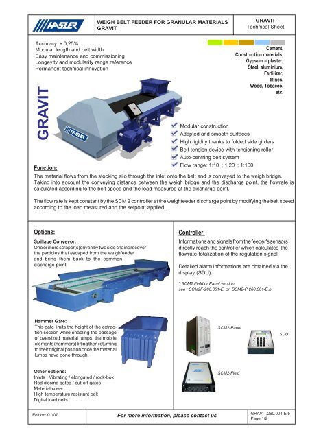 Gravit Hasler International S A
