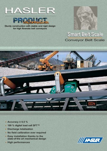 Smart Belt Scale - Hasler International S.A.