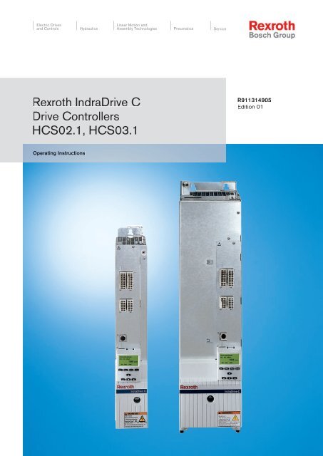 Rexroth Indradrive C Drive Controllers Hcs02 1 Bosch Rexroth