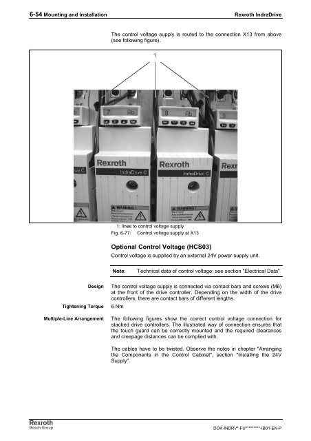 Rexroth IndraDrive C Drive Controllers HCS02.1 ... - Bosch Rexroth