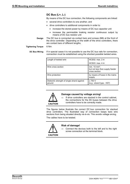 Rexroth IndraDrive C Drive Controllers HCS02.1 ... - Bosch Rexroth