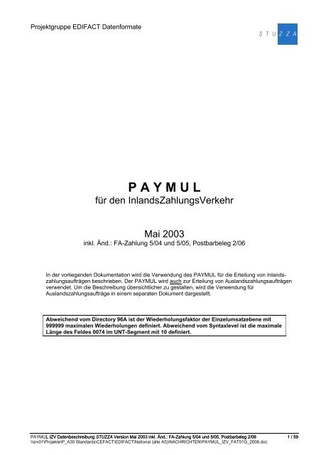 paymul izv fat01g 2006 - Stuzza