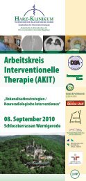 Arbeitskreis Interventionelle Therapie (AKIT) - Harz-Klinikum ...