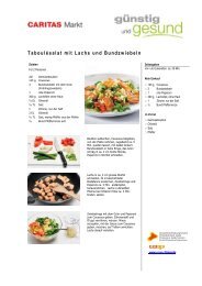 Taboulésalat mit Lachs und Bundzwiebeln - Caritas Markt