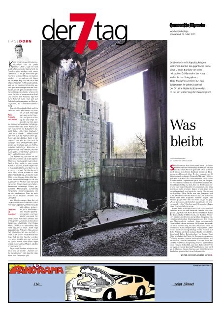 Hannoversche Allgemeine Zeitung - Denkort Bunker Valentin