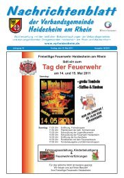 Tag der Feuerwehr - Verbandsgemeinde Heidesheim