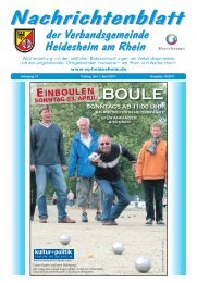 EINBOULEN - Verbandsgemeinde Heidesheim
