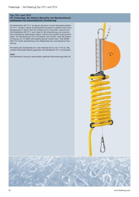 Federzüge und Balancer