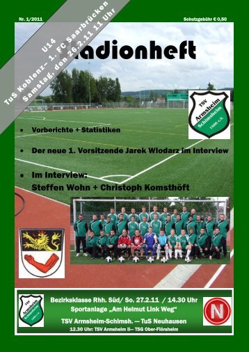 Ausgabe 1 / 2011 - TSV Armsheim-Schimsheim