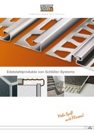 Edelstahlprodukte (pdf - 3,43 MB) - Schlüter-Systems