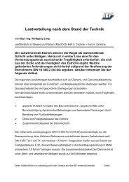 Lastverteilung nach dem Stand der Technik - IBF Troisdorf