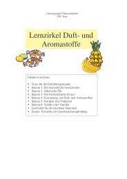 Duft- und Aromastoffe _Lernzirkel_