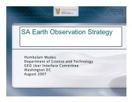 Humbulani Mudau - Group on Earth Observations