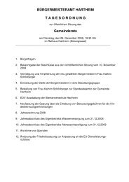 Gemeinderats - Gemeinde Hartheim