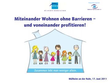 Miteinander Wohnen Ohne Barrieren - Mülheimer Wohnungsbau eG