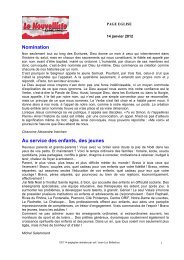 Renouvellement des Conseils de Communauté ... - Diocèse de Sion