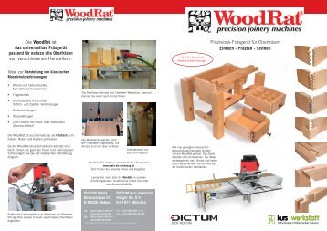 WoodRat® Produktflyer - DICTUM GmbH