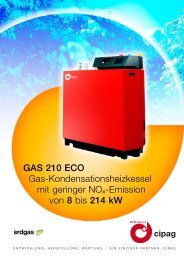 GAS 210 ECO Gas-Kondensationsheizkessel mit geringer ... - Cipag